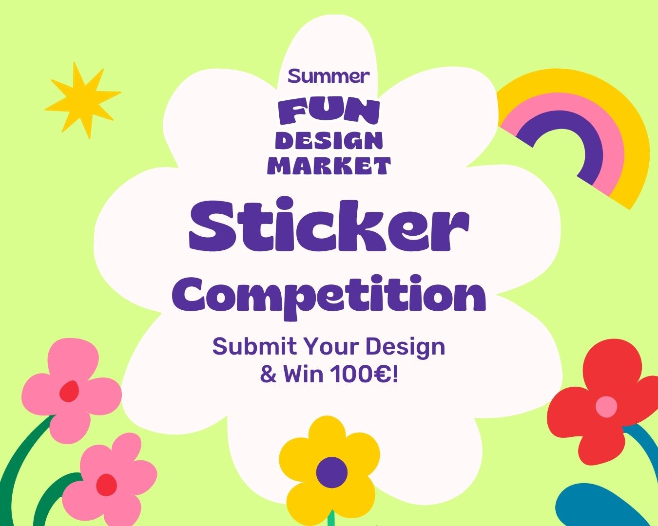 Sticker Competition Post Sticker Design Competition - Become a Part of FunDesign Market
